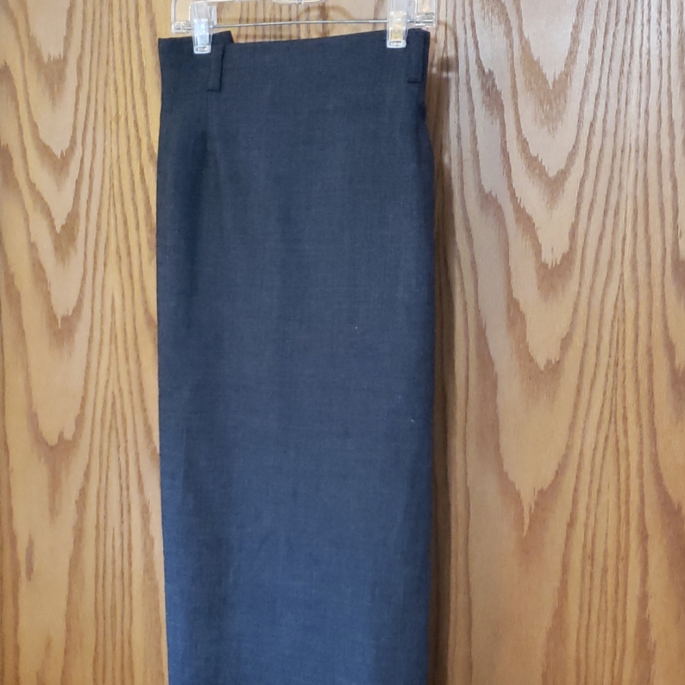 Classic ankle length wool skirt